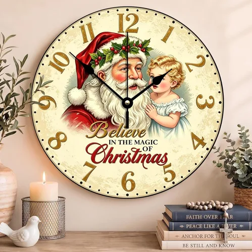 Vista 86 de Reloj de pared con versículo bíblico, con cita religiosa, reloj de madera, texto inspirador cristiano, reloj de madera rústico personalizado