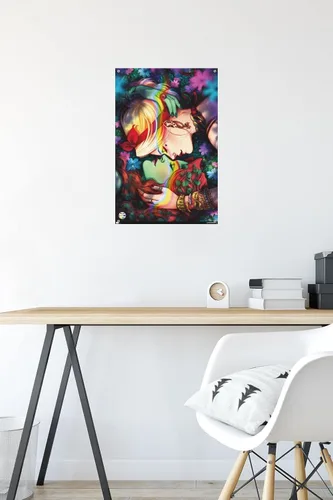 Vista 6 de DC Comics - Póster de pared de Harley Quinn y Poison Ivy Pride con pasadores