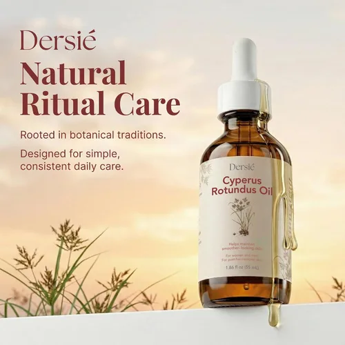 Vista 8 de (Pack of 2) Dersie Cyperus Rotundus Oil: Cyperus Rotundus Oil for Hair Removal – Inhibitor for Unwanted Face & Body Hair Reduction – Soothing Daily