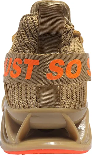 Vista 4 de COKAFIL - Zapatos de correr para hombre, tenis atléticos con bordes para caminar