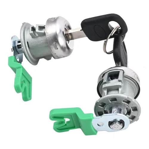 Vista 9 de Cilindro de cerradura de puerta con juego de llaves compatible con Ford F150 1997-2011 F250 1997-99 F350 Super Duty 1998-2016 - Sustituye a