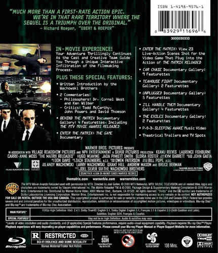 Vista 2 de The Matrix Reloaded Blu-ray