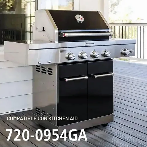 Vista 8 de Hisencn Piezas de parrilla para Kitchen Aid 720-0954, 720-0954GA, 720-0733 Plateado y negro