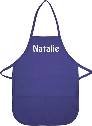 Vista 6 de Personalized Kids Apron - Chef Apron for Kids - Add a Name to Personalized Aprons for Girls or Boys Púrpura