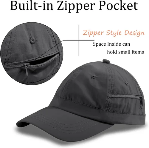 Vista 48 de Gorra de béisbol impermeable para hombre, sombrero de lluvia plegable para correr al aire libre, sombrero de pesca solar