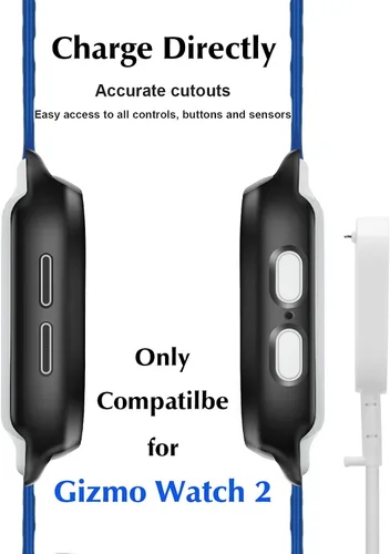Vista 3 de Kuaguozhe Paquete de 2 fundas compatibles con Gizmo Watch 2, protector de pantalla para niños (paquete de 2), funda protectora general