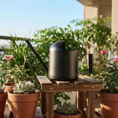 Vista 8 de IMEEA Mini regadera para plantas de interior de acero inoxidable pequeña regadera de 11 oz/10.1 fl oz