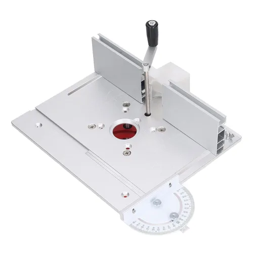 Vista 9 de Elevador de enrutador de precisión, elevación de enrutador y enrutador de carpintería, placa de inserción de mesa con placa superior, elevación