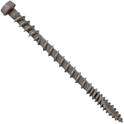 Vista 3 de Tornillo de madera compuesto gris castillo de 2-3/4 pulgadas, cabeza de accionamiento Torx/Star Drive Head - Recubierto Exterior - Compatible