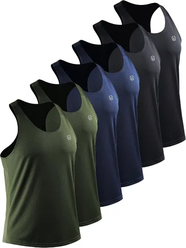 Vista 43 de NELEUS Camiseta sin mangas para hombre para entrenamiento, correr, gimnasio, atlética