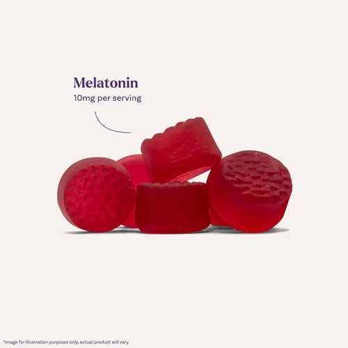 Vista 3 de Natrol Gomitas de melatonina, apoyo para dormir, 190 gomitas de melatonina para adultos con sabor a fresa, 10 mg de ayuda para dormir para adultos