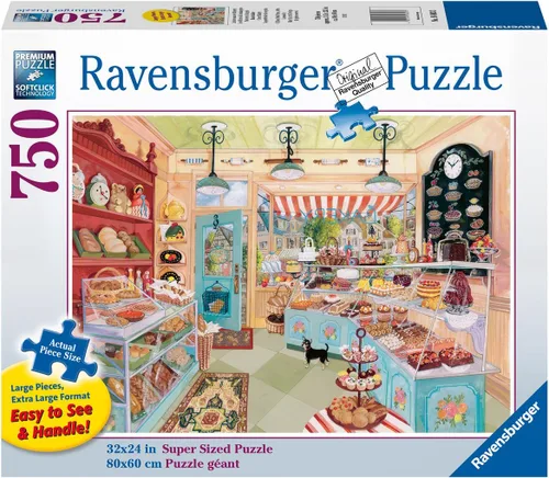 Vista 2 de Ravensburger Corner Bakery - Rompecabezas de 750 piezas de gran formato para adultos Tecnología única Softclick Imágenes vibrantes y sin