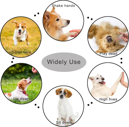 Vista 5 de Clicker de entrenamiento para mascotas con correa de muñeca - Clickers de entrenamiento de perros (5PCS)