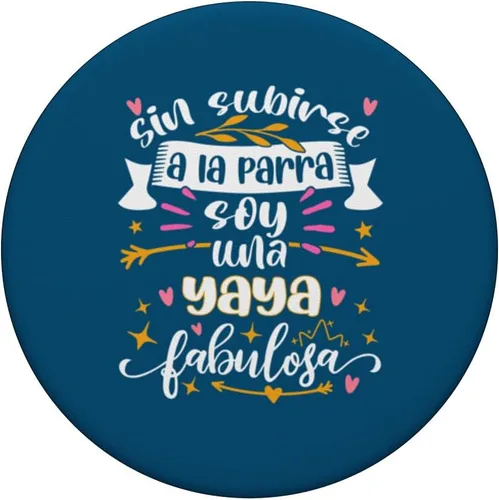 Vista 3 de Una Yaya Fabulosa Divertida Mujer Regalos Cumpleaños Yaya PopSockets Standard PopGrip