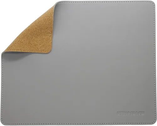 Vista 10 de Alfombrilla de mouse de piel sintética con borde cosido, alfombrillas de mouse de madera, alfombrilla de mouse de doble cara, alfombrillas de mouse