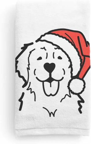 Vista 12 de Inkopious Santa Hat Airedale Terrier - Toalla de mano decorativa - Decoración navideña para el hogar
