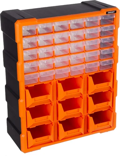 Vista 9 de Stalwart Cajones de almacenamiento de plástico para organización de garaje