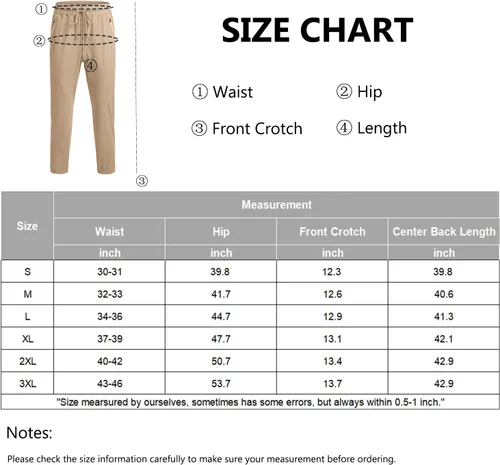 Vista 6 de COOFANDY Men's Hiking Pants Lightweight Athletic Pants Quick Dry Active Running Joggers with Zipper Pockets