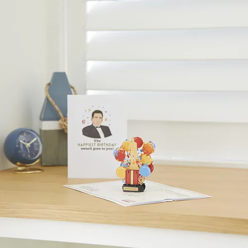Vista 5 de Lovepop Tarjeta emergente de feliz cumpleaños para ella y él – Tarjetas de felicitación de cumpleaños 3D The Office para niños, niñas, hombres