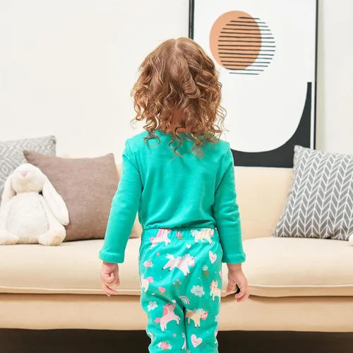 Vista 5 de V.&GRIN Conjunto de pijama de algodón de manga larga para bebé niña, para otoño e invierno