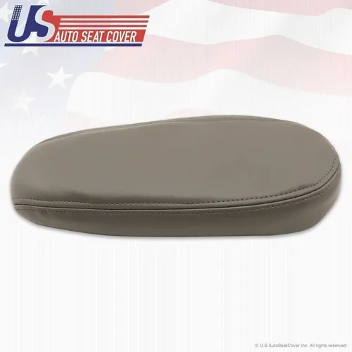Vista 4 de 2002 a 2007 compatible con Ford F250 F350 Lariat cubierta de apoyabrazos Flint cuero gris