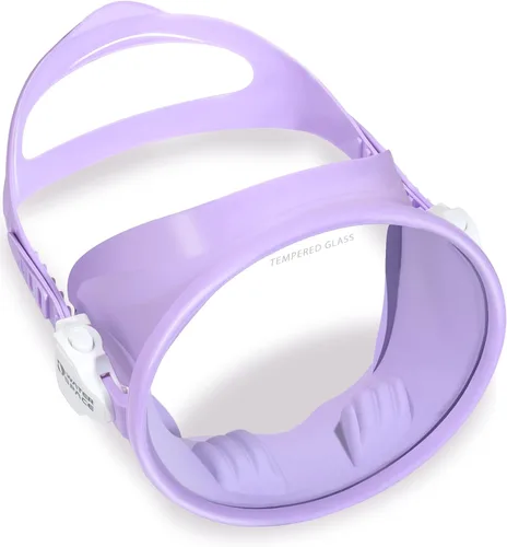 Vista 7 de Water Space Diving Mask for Youth Adults Men Women Oval Tempered Glass Lens 180° Clear View Snorkeling Swimming