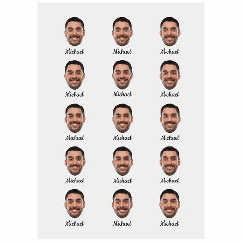 Vista 4 de YESCUSTOM Tatuajes temporales personalizados con foto, tatuaje facial personalizado con logotipo para adultos, parejas, mujeres, hombres, tatuajes