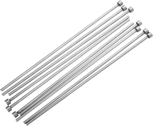 Vista 7 de Utoolmart 0.079 in Dia Punta Redonda Acero Recto Eyector Pin Punch 5.906 in Largo Gris Plata 10pcs