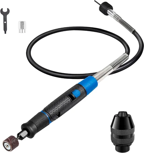 Vista 8 de Flex Eje Rotatorio Herramienta Accesorio Agarre Comodidad 36" Cable Largo and Mini Sander for Detail Metal Engraving, Wood Carving, Jewelry