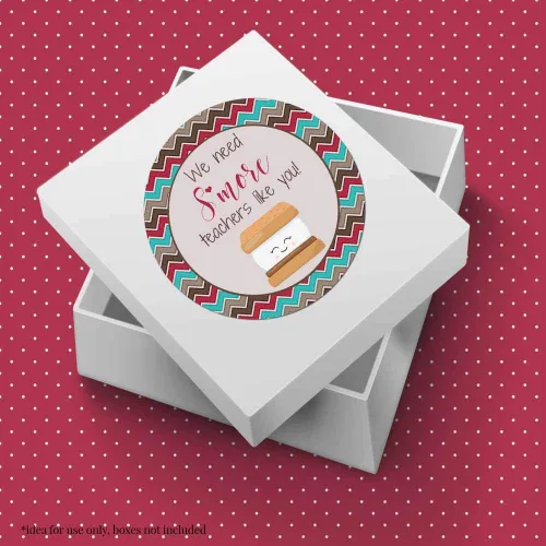 Vista 6 de S'More Teachers Like You Teacher Appreciation Thank You, 40 calcomanías circulares de fiesta de 2 pulgadas por AmandaCreation, ideales para sellos