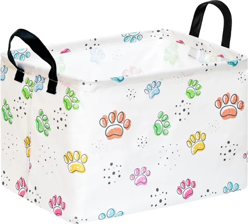 Vista 12 de Cesta de almacenamiento vacía para niños, organizador de almacenamiento impermeable de béisbol, cestas plegables con asas para mujeres, cesta