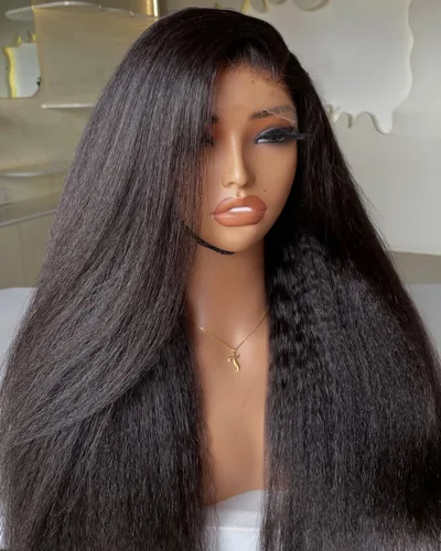 Vista 56 de BEEOS - Peluca frontal encaje HD 13x6 ondas corporales densidad 180% cabello humano nudos decolorados 18 pulgadas