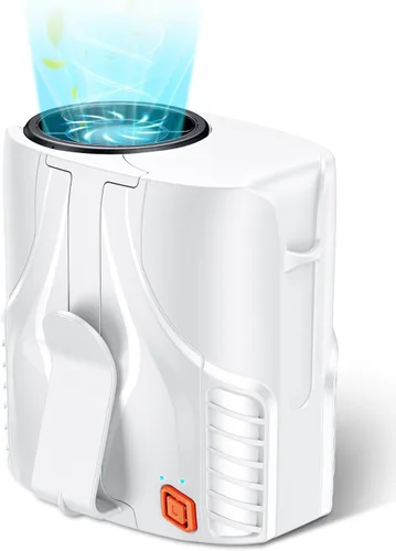 Vista 12 de 2025 Ventilador de cintura portátil personal y ventilador de cuello, motor sin escobillas de 14000RPM, tiempo de funcionamiento recargable de 40H