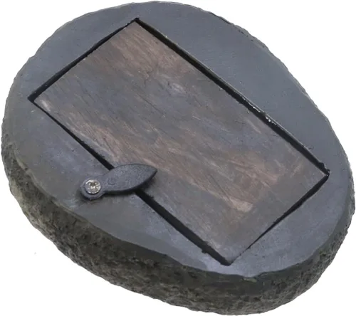 Vista 7 de KUMGROT Oculta una llave falsa para decoración exterior, soporte seguro para ocultar llaves fuera de piedra falsa para jardín al aire libre