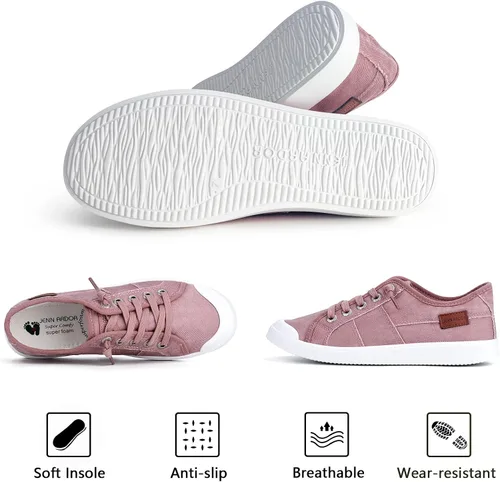 Vista 3 de JENN ARDOR - Tenis cómodos para mujer, elegantes, ligeros, adorables, planos, para caminar