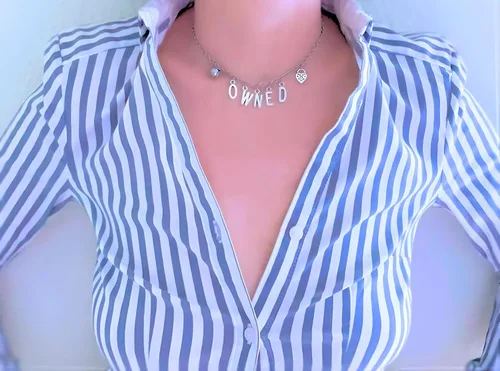 Vista 5 de Joyería de pulsera tobillera con dije de cerradura - BDSM Bondage, Acero inoxidable, Ágata