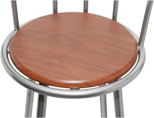 Vista 5 de sillas de bar, taburetes de bar, taburetes de bar Juego de 3, mesa de bar, sillas para barra de cocina, taburetes de bar 2 piezas taburete de acero