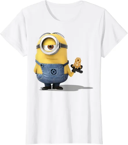 Vista 21 de Camiseta Despicable Me Minions Holding A Ginger Bread Minion Retrato Pequeña