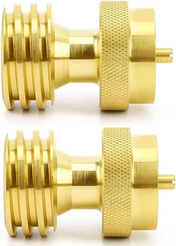 Vista 6 de Adaptador de tanque de propano para guardar carnes, adaptador de propano de 1 libra a 20 libras para cilindro desechable desechable, convertidor