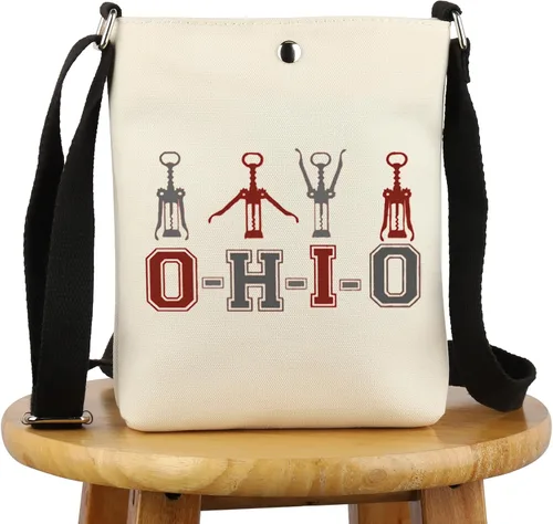 Vista 8 de G2TUP Divertido regalo para turistas de Ohio State Bolso cruzado Columbus Zoo Tarvel Bag Perfecto para los nativos de Ohio