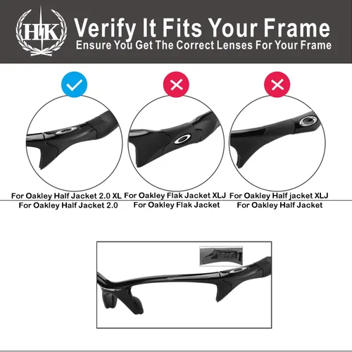 Vista 4 de HKUCO Repuesto para Oakley Half Jacket 2.0 XL Gafas de sol Kit de goma