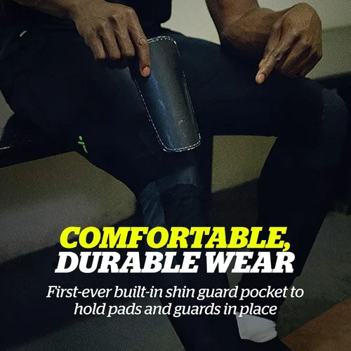 Vista 4 de Storelli BodyShield Goalkeeper Leggings 3 Full-Length Padded Soccer Goalie Pants Enhanced Lower Body Protection Black