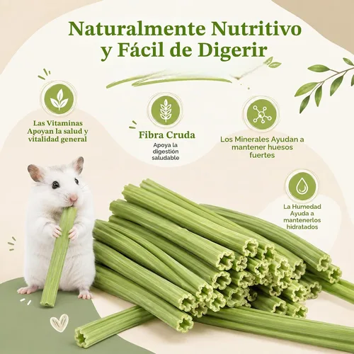 Vista 3 de 35 palitos masticables de conejo, juguetes molares para conejillos