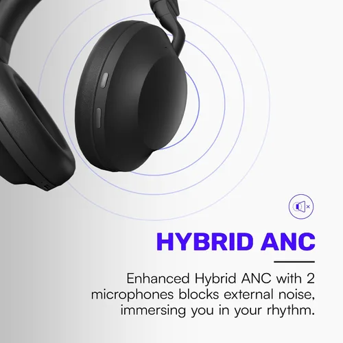 Vista 3 de Auriculares Raycon Pro con 60 horas de batería, 6 micrófonos, cancelación activa de ruido, modo de consciencia, conectividad multipunto (Negro Onyx)
