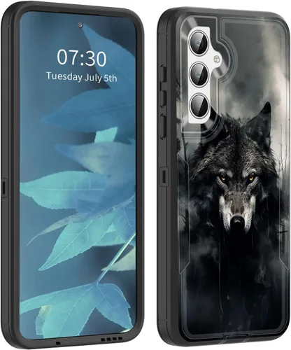 Vista 35 de Funda para Galaxy S23 5G, híbrida de doble capa (tapa a prueba de polvo integrada) (soporte magnético para automóvil) a prueba de golpes, protección