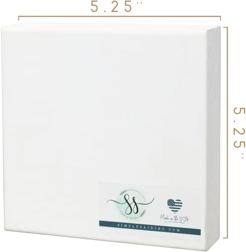 Vista 2 de Simply Said, INC Small Talk Squares - Letrero de madera de 5.25 pulgadas - Sigue al conejito, tiene chocolate - STS1594