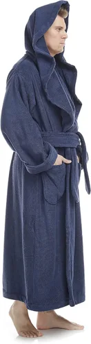 Vista 2 de Arus - Albornoz de algodón turco para hombre grande y alto