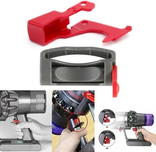 Vista 2 de Kit de botón de interruptor y bloqueo de gatillo para accesorios de aspiradora Dyson V11/V10