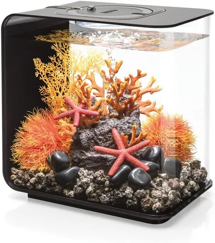 Vista 12 de biOrb Flow 15 - Acuario acrílico de 4 galones con luces LED blancas, moderno y compacto para exhibición en mesa o escritorio, negro Negro