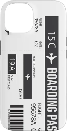 Vista 4 de Tarjeta de embarque de avión, boleto de avión, divertido estuche de regalo de viaje para iPhone 17